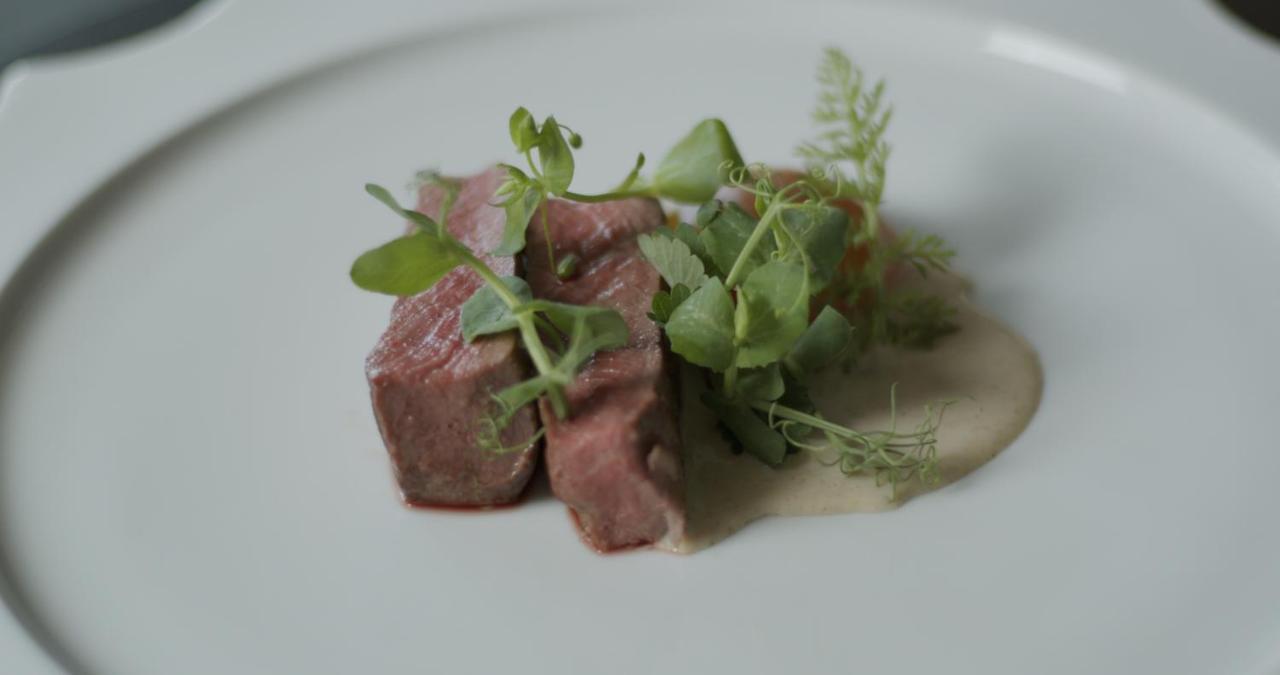 Hotel Maximilian'S اوغسبورغ المظهر الخارجي الصورة A dish of pigeon